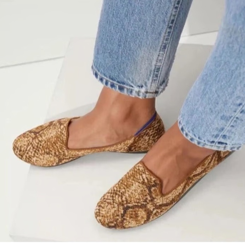 Rothy’s The Loafer in Bronze Python Size 6.5